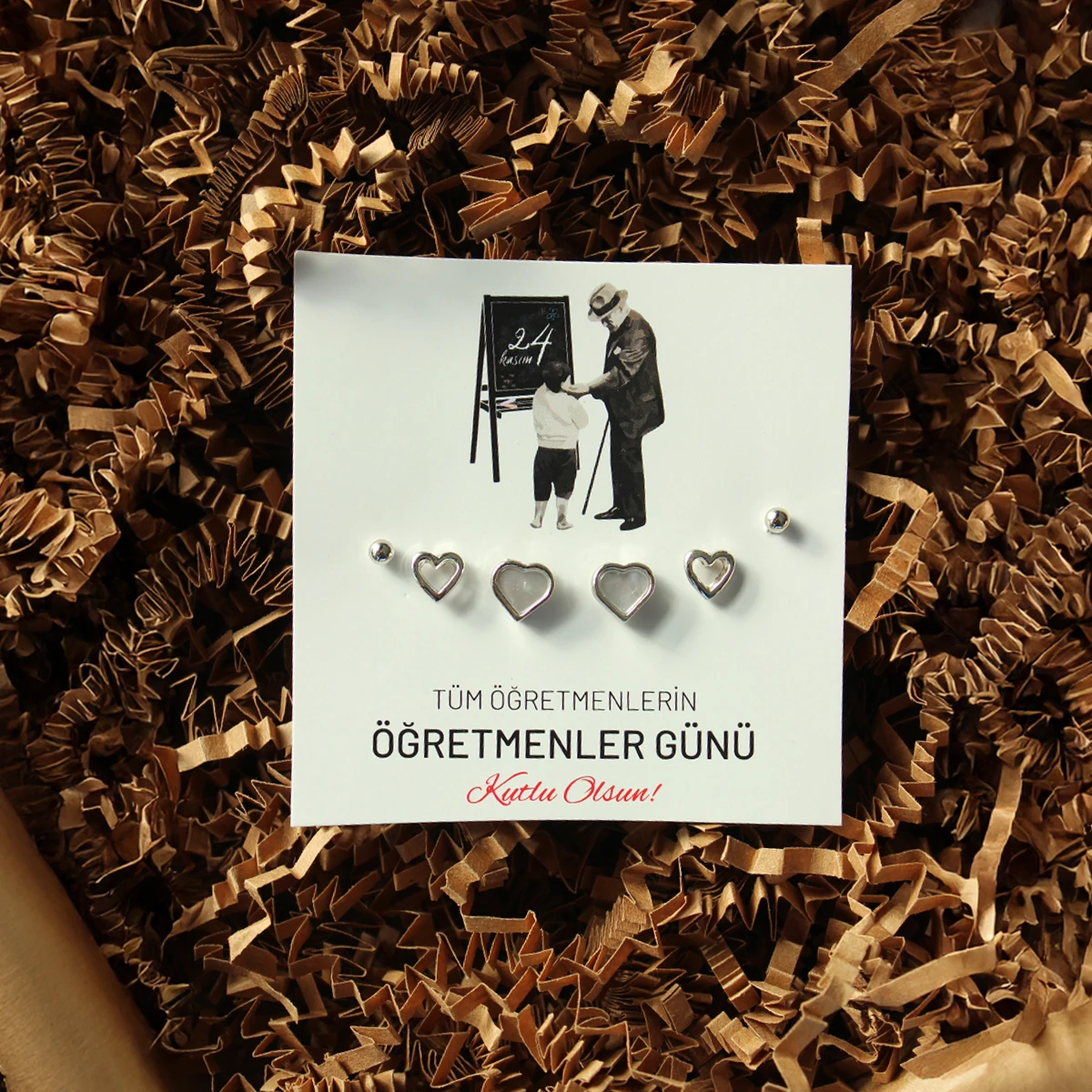 Hediyelik Küpe Modelleri - Öğretmenle Günü'ne Özel - Model 8